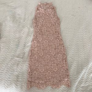 ELEGANT BLUSH COCKTAIL DRESS